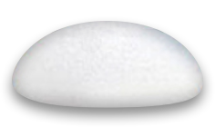 Moderate profile breast implant